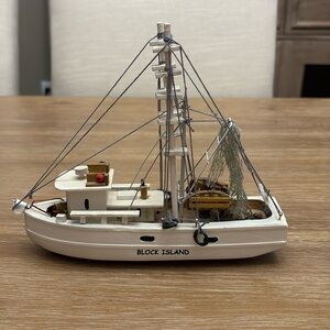 Block Island wooden boat.